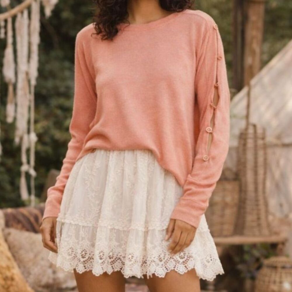 Soft Surroundings Pastel Soft Girl Women Go Lively Bibi Pullover